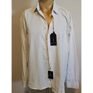 Ben Sherman White Slim Fit Dress Shirt - Medium